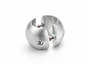 Outback SA3250 32–50mm pipe-mounted sacrificial anode for corrosion protection in solar pump systems.