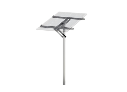 Outback Ironbark PostMount 1-A single panel solar ground mount frame kit with sturdy metal components and adjustable mounting brackets.