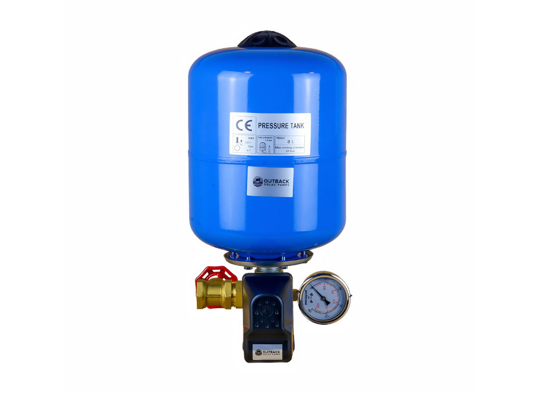 Outback Solar Pumps Outback AutoMate Solar 25mm constant pressure headworks kit for irrigation systems.