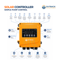 Outback Torrent CPM158 AC/DC Hybrid 1200W Surface Solar Water Transfer Pump Kit with Frame